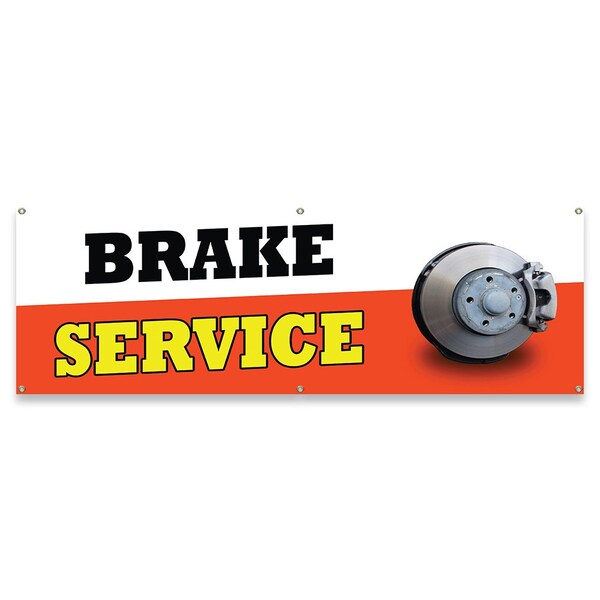 Brake Service Banner Concession Stand Food Truck Single Sided